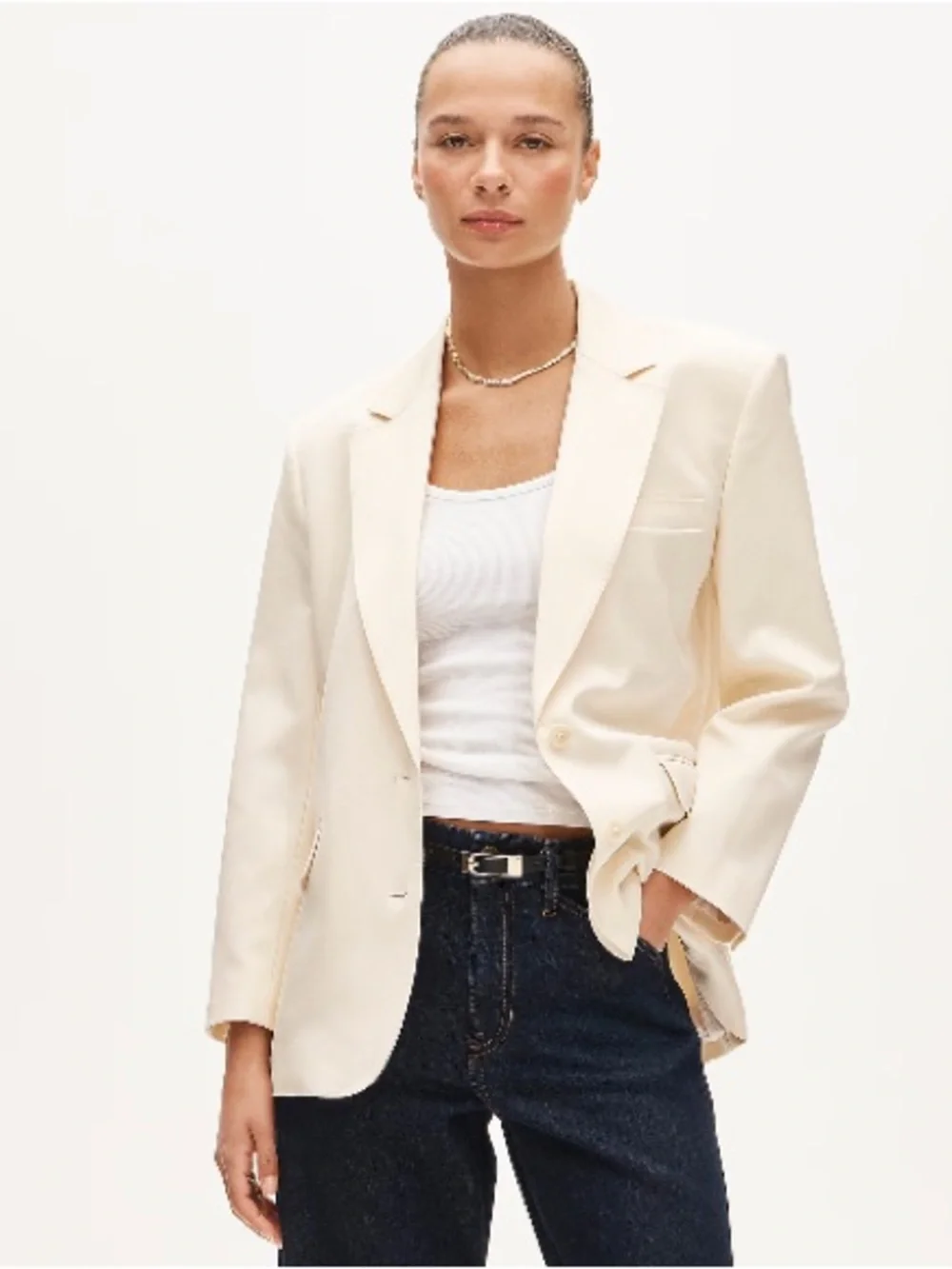 J. Crew Gamine blazer in cotton-blend twill CS650